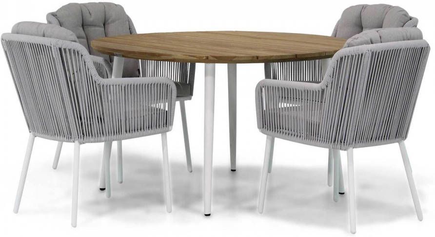 Santika Furniture Santika Tendenza Montana 130 cm rond dining tuinset 5-delig