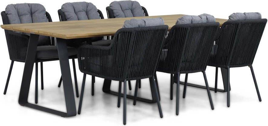 Santika Furniture Santika Tendenza Palta 240 cm dining tuinset 7-delig