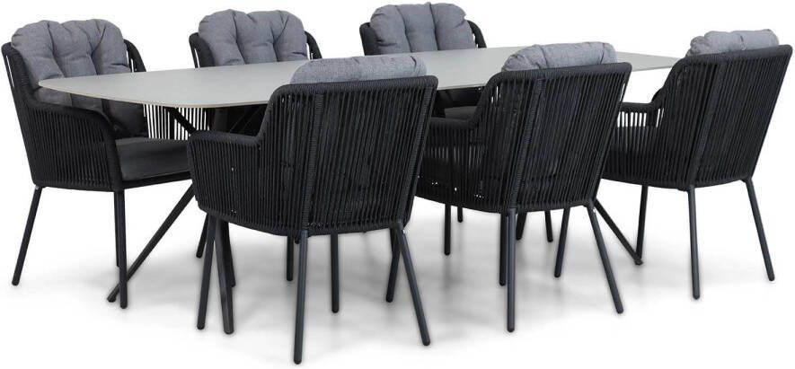 Santika Furniture Santika Tendenza Valerio 240 cm dining tuinset 7-delig