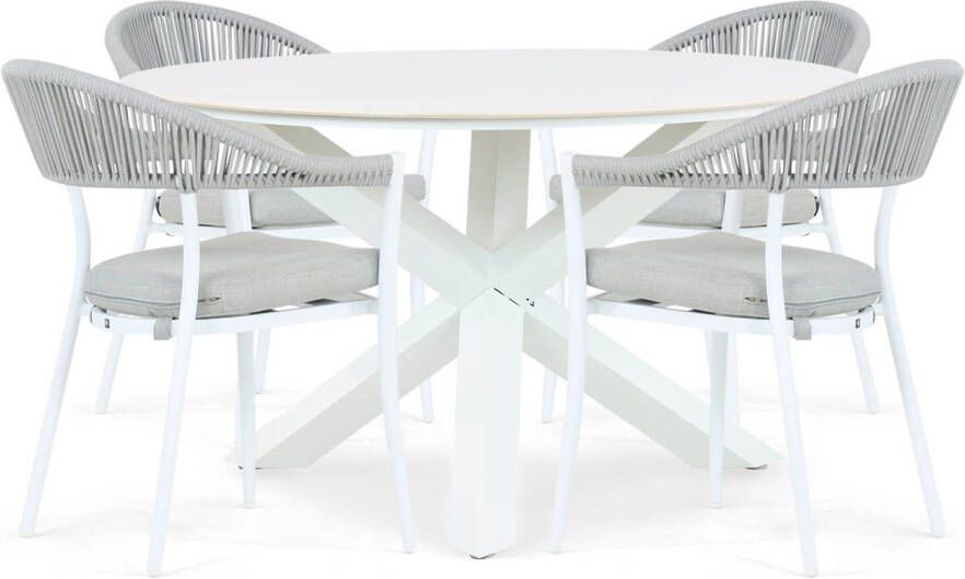 Santika Furniture Santika Vivian Orino 130 cm dining tuinset 5-delig