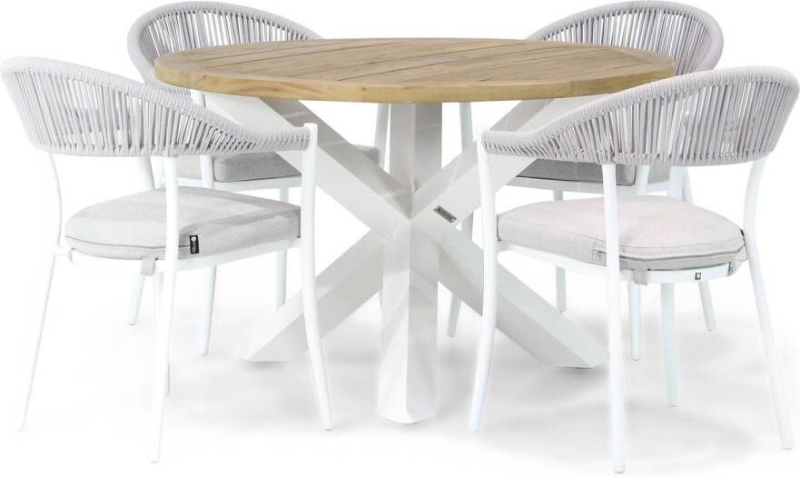 Santika Furniture Santika Vivian Wellington 120 cm dining tuinset 5-delig