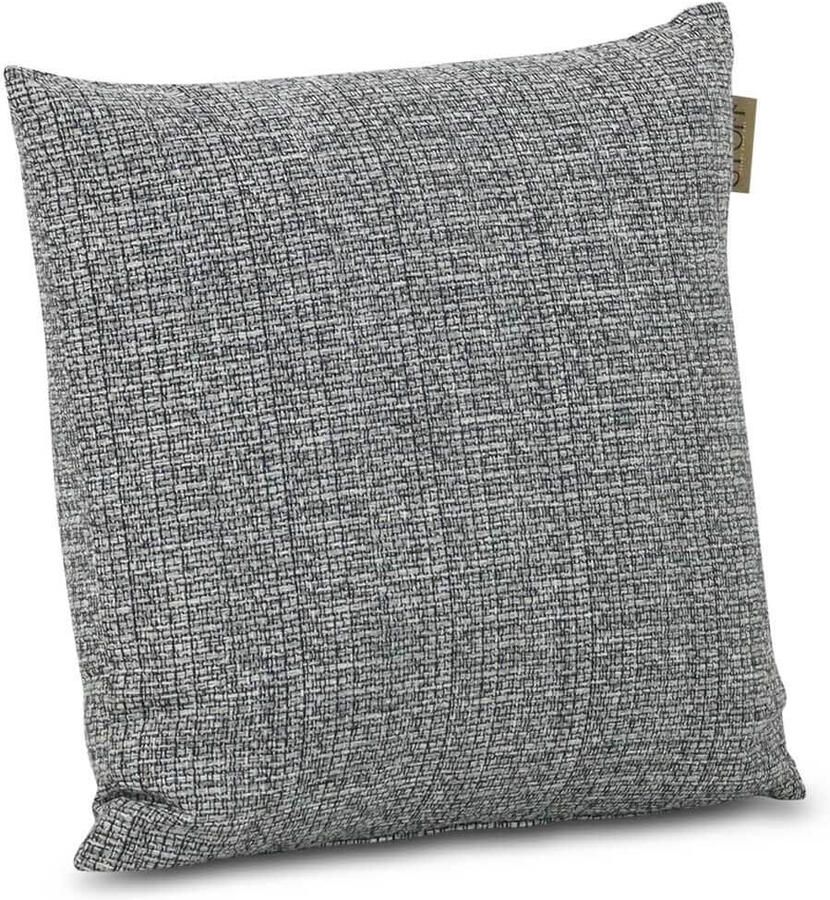 Stoff Miné sierkussen 45 x 45 cm Grijs-antraciet Afritsbaar Inclusief binnenkussen