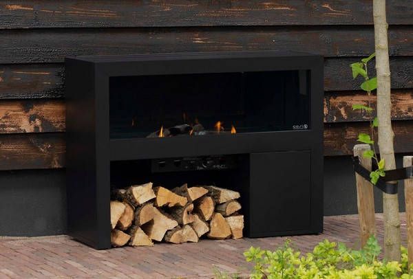 Van Kooten Tuin en Buitenleven Cosivista 120 antraciet 120x45x90 cm- Aluminium- Cosi Fires