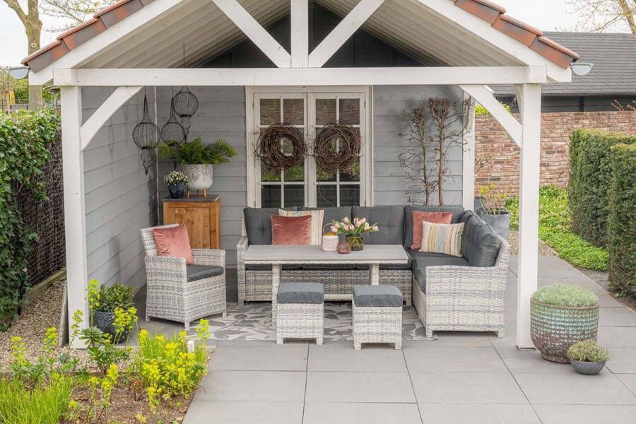 Van Kooten Tuin en Buitenleven Seagull lounge-diningset 5-delig links cloudy grey - Foto 2