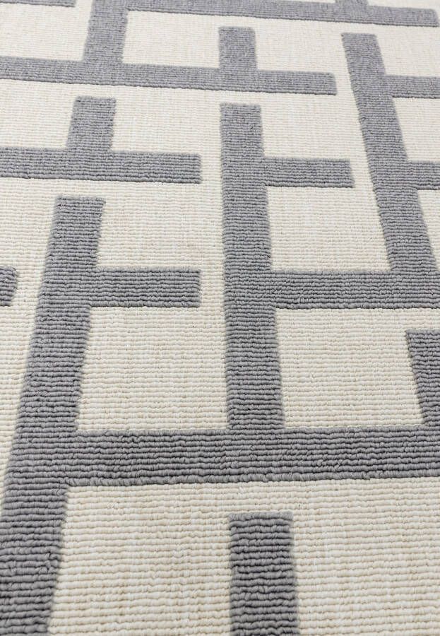 Easy Living Vloerkleed Antibes AN03 White Grey Grid