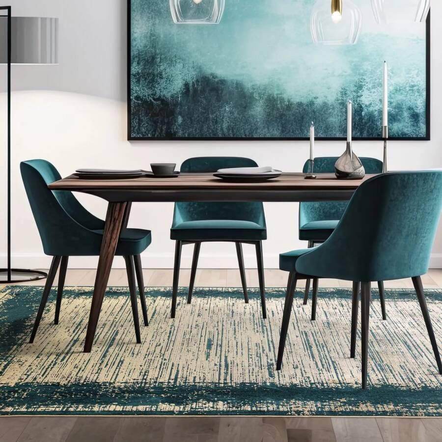 Easy Living Vloerkleed Elodie Emerald Gold