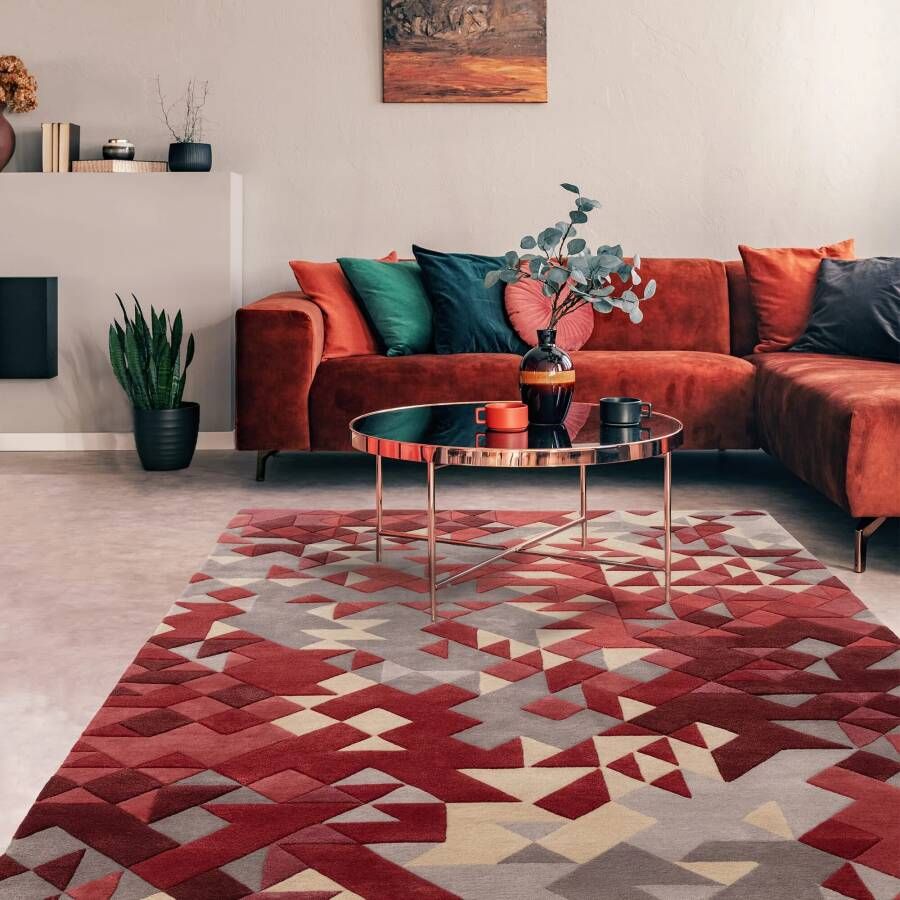 Easy Living Vloerkleed Enigma Red Multi Rug