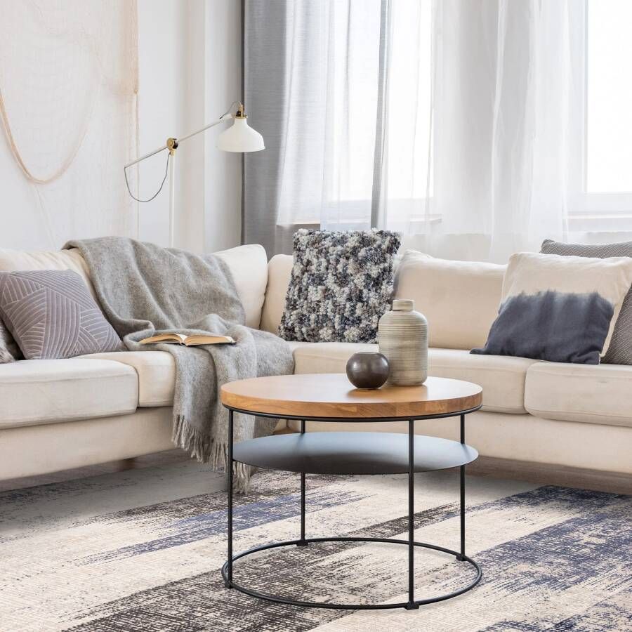 Easy Living Vloerkleed Kuza Lines Blue Rug