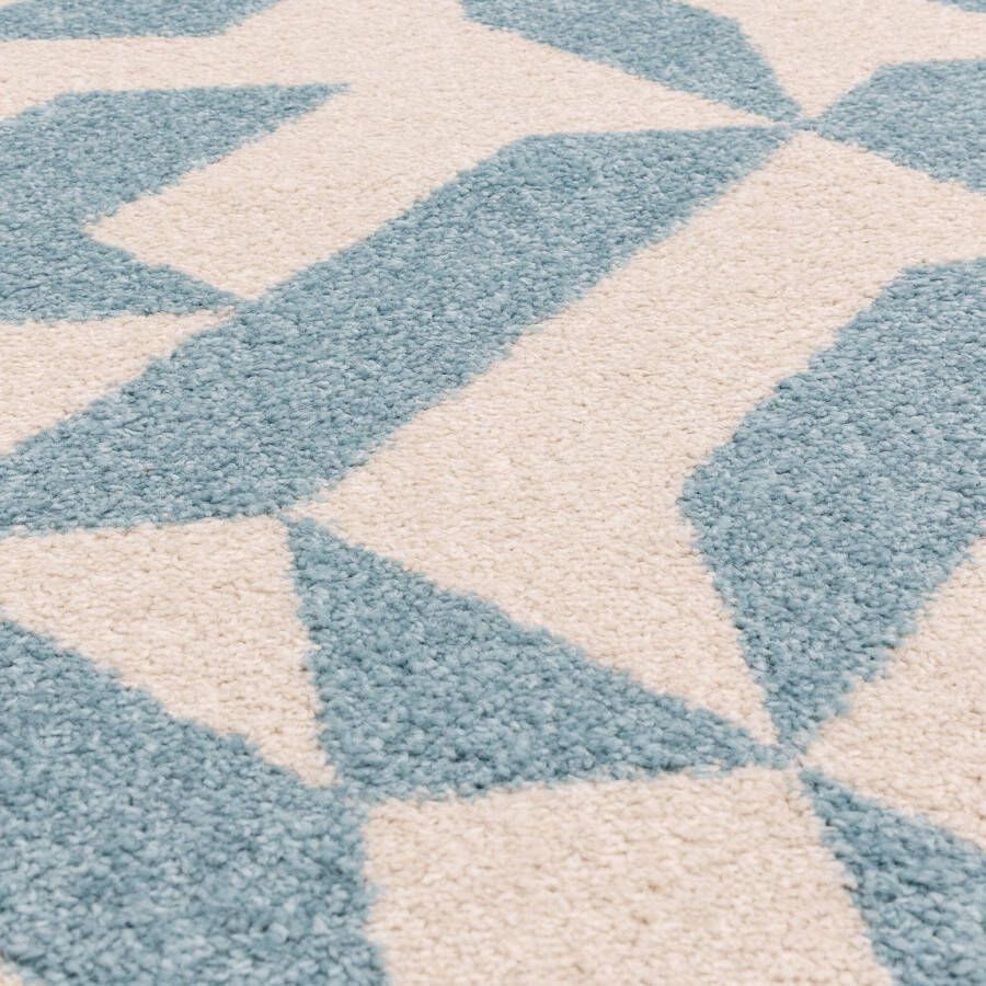 Easy Living Vloerkleed Muse Blue Shapes Rug MU03
