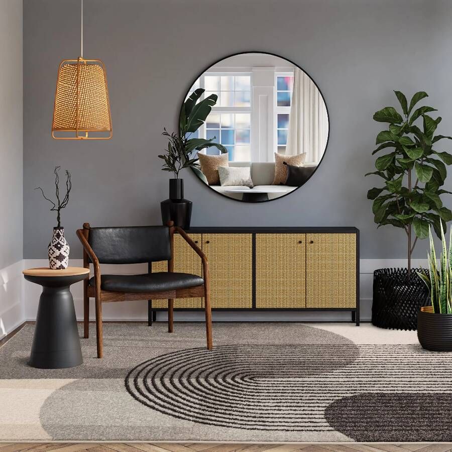 Easy Living Vloerkleed Muse Grey Retro Rug MU14