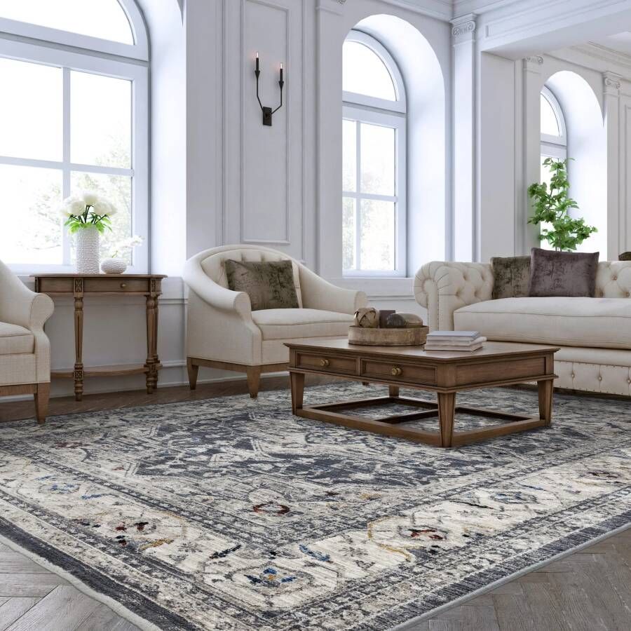 Easy Living Vloerkleed Sovereign Charcoal Medallion