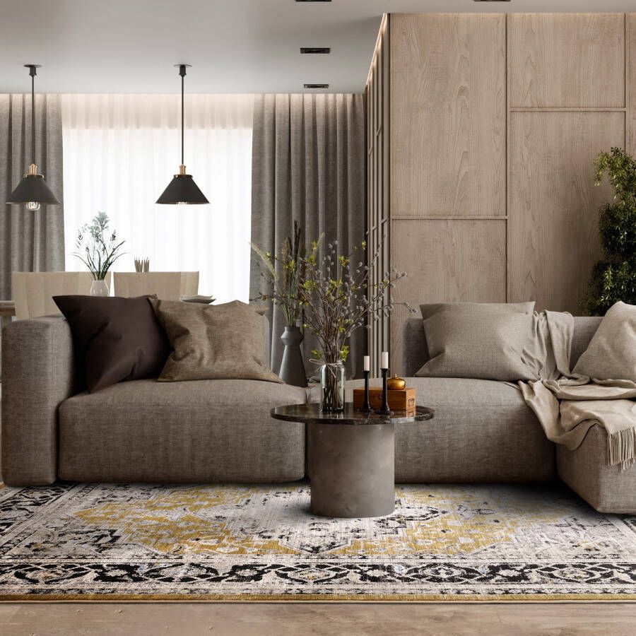 Easy Living Vloerkleed Sovereign Gold Medallion