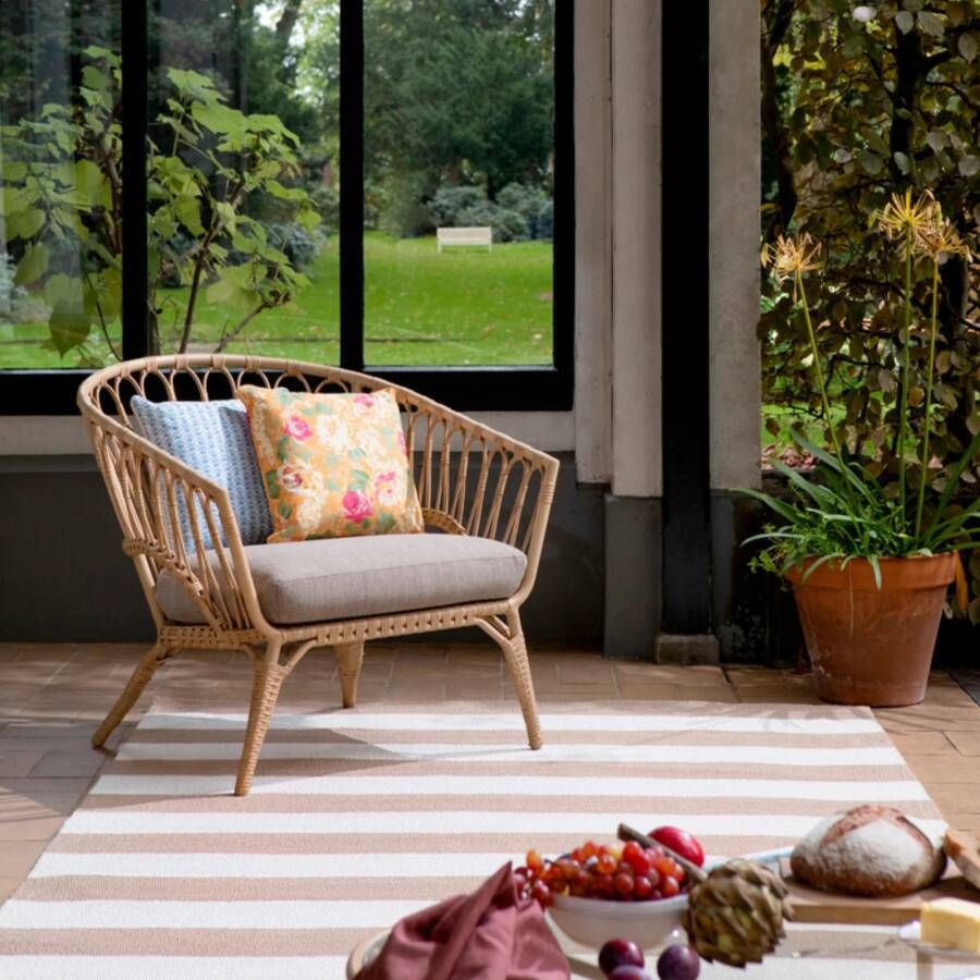 Laura Ashley Lille Pale Ochre outdoor 480001 140x200 cm Vloerkleed