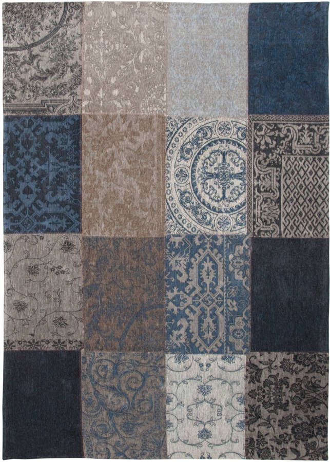 Louis de Poortere Vintage Multi vloerkleed (Afmetingen: 240×170 cm Basiskleur: jeansblauw)