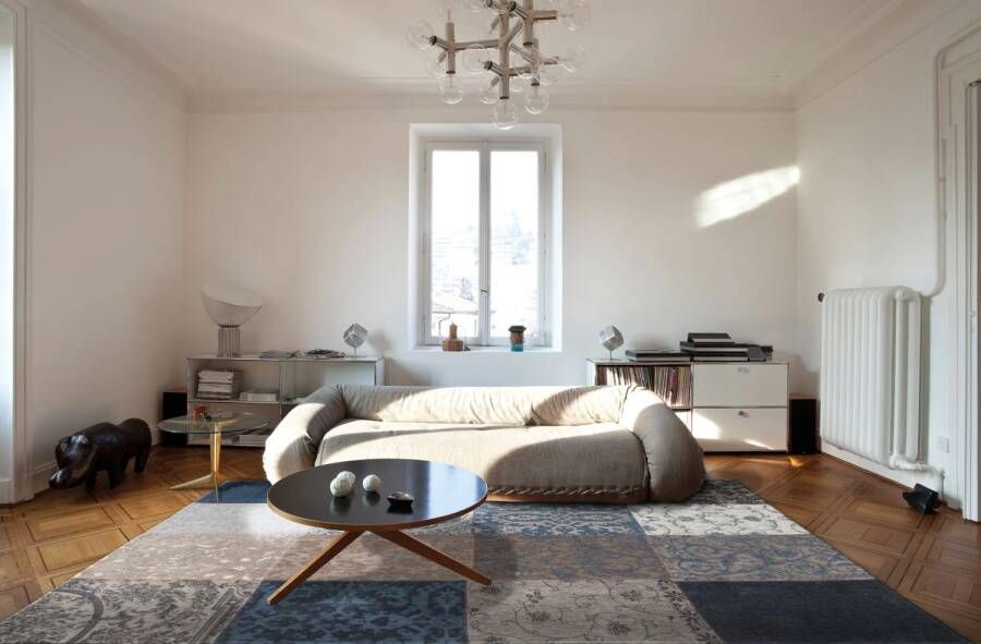 Louis de Poortere Vintage Multi vloerkleed (Afmetingen: 360×280 cm Basiskleur: jeansblauw)