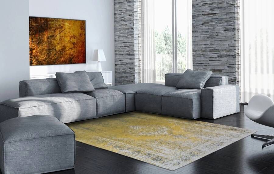 Louis de Poortere 8638 Fading Generation Yuzu Cream 280x360 cm Vintage Vloerkleed