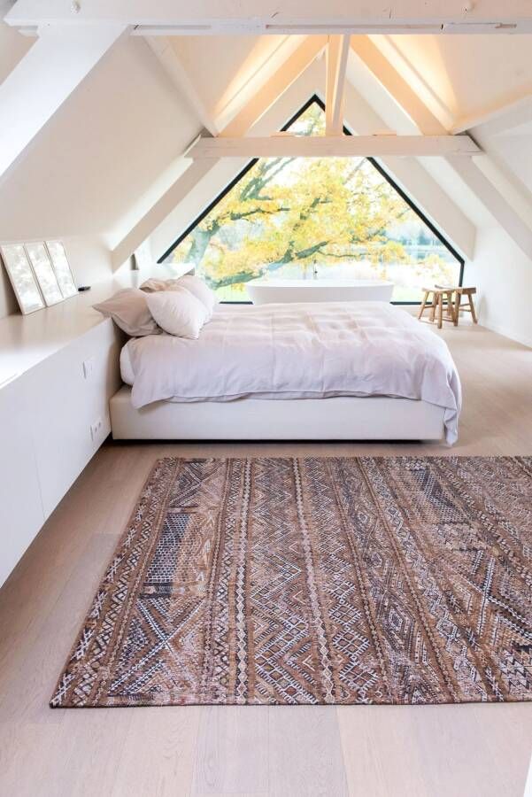 Louis de Poortere Antiquarian Kilim vloerkleed (Afmetingen: 200×140 cm Basiskleur: bruin)