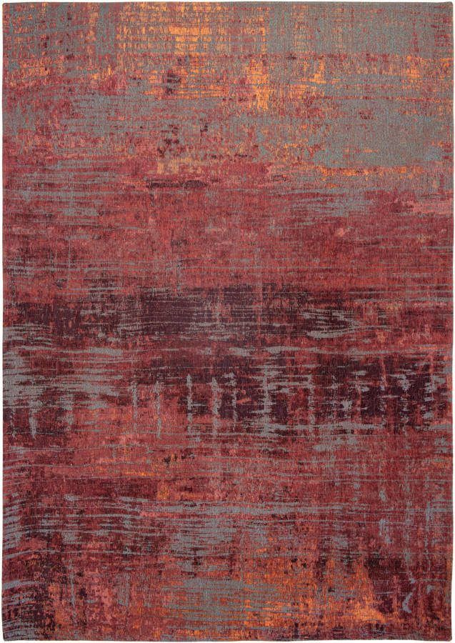 Louis de Poortere 9125 Atlantic Streaks Nassau Red 140x200 cm Vloerkleed