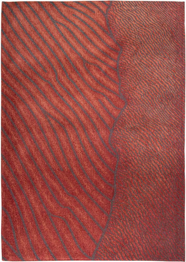 Louis de Poortere Waves vloerkleed (Afmetingen: 200×140 cm Basiskleur: rood)