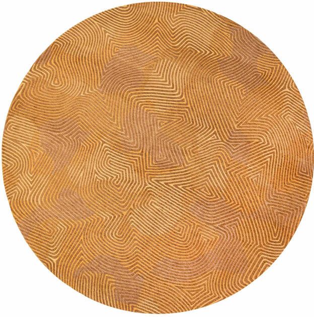Louis de Poortere Coral Meditation 9226 Jelly Gold Rond 240 rond Vloerkleed