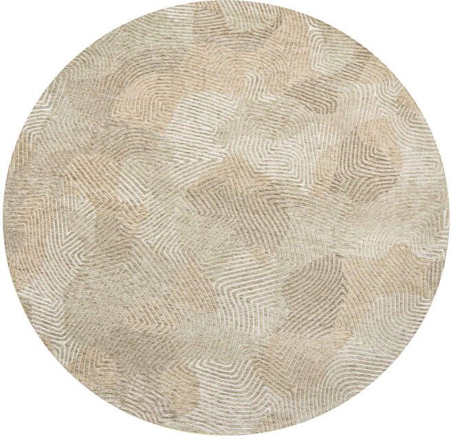 Louis de Poortere Coral Meditation 9229 Shell Beige Rond 240 rond Vloerkleed