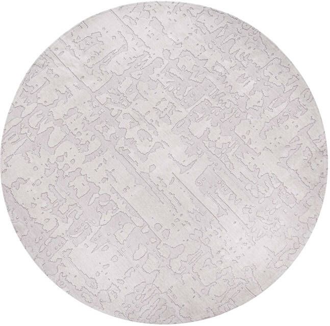 Louis de Poortere Rond vloerkleed Baobab Structures 9198 Tsingy Oyster 240 rond