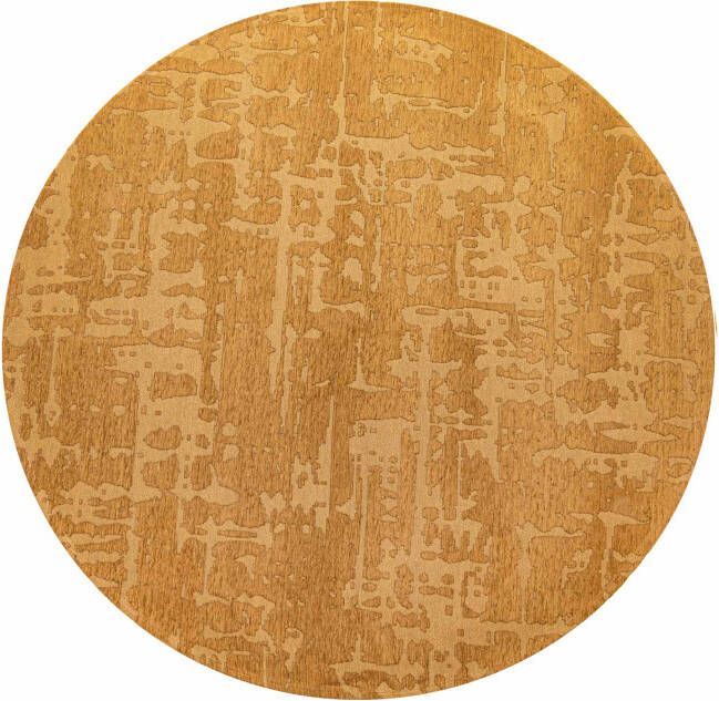 Louis de Poortere Rond vloerkleed Baobab Structures 9201 Madagascar Gold 240 rond