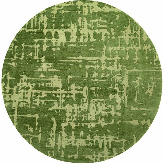 Louis de Poortere Rond vloerkleed Baobab Structures 9202 Perrier's Green 240 rond