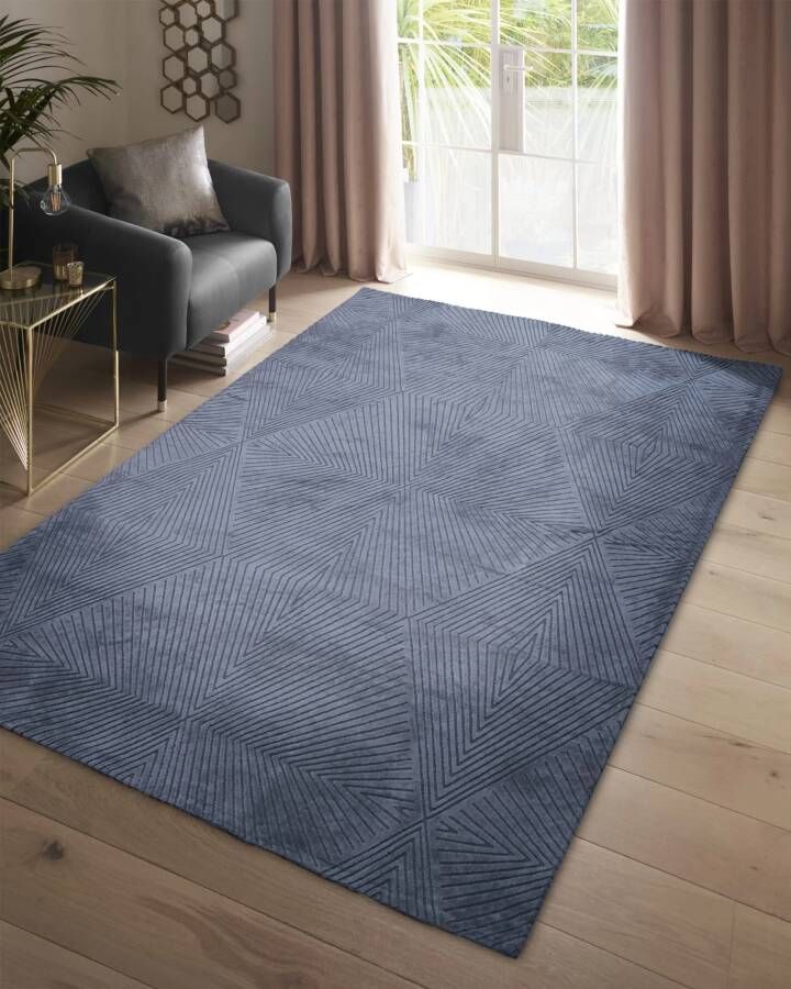 MOMO Rugs Clarke & Clarke Blaize Blue Twilight