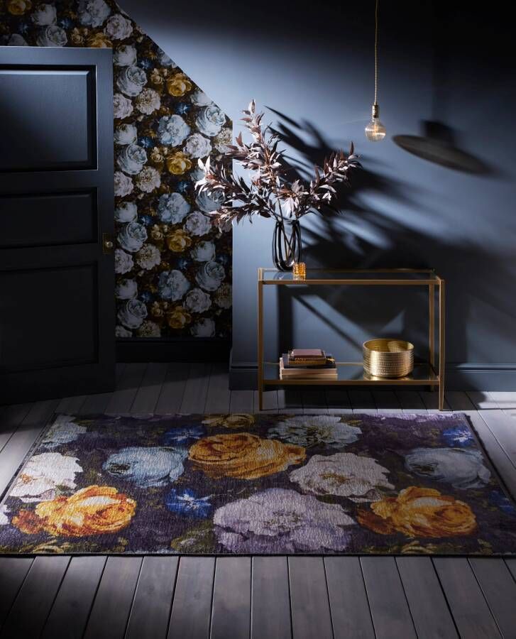 MOMO Rugs Clarke & Clarke Floretta Mineral Charcoal