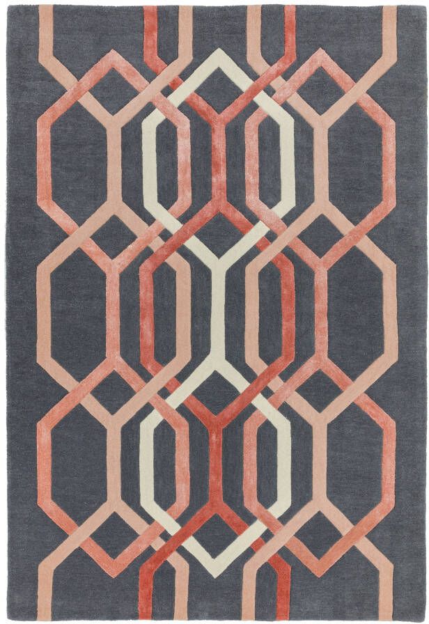 MOMO Rugs Vloerkleed Matrix MAX66 Hexagon Charcoal