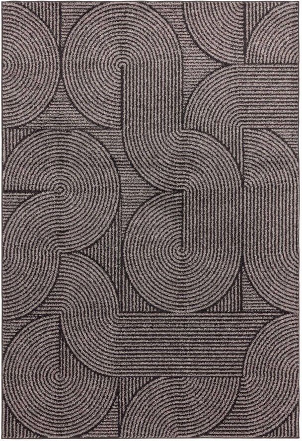 Easy Living Vloerkleed Muse Charcoal Swirl Rug MU01