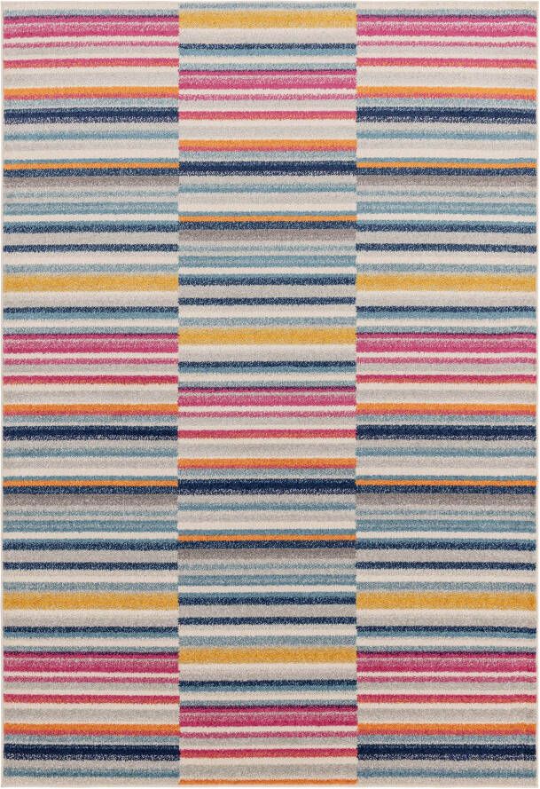 Easy Living Vloerkleed Muse Multi-Coloured Stripe Rug MU06