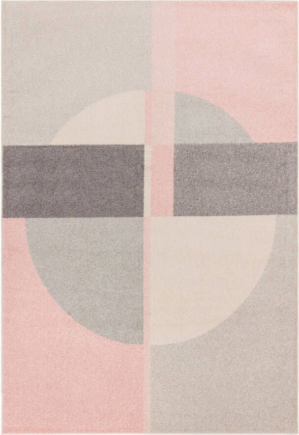 Easy Living Vloerkleed Muse Pink Circle Rug MU21