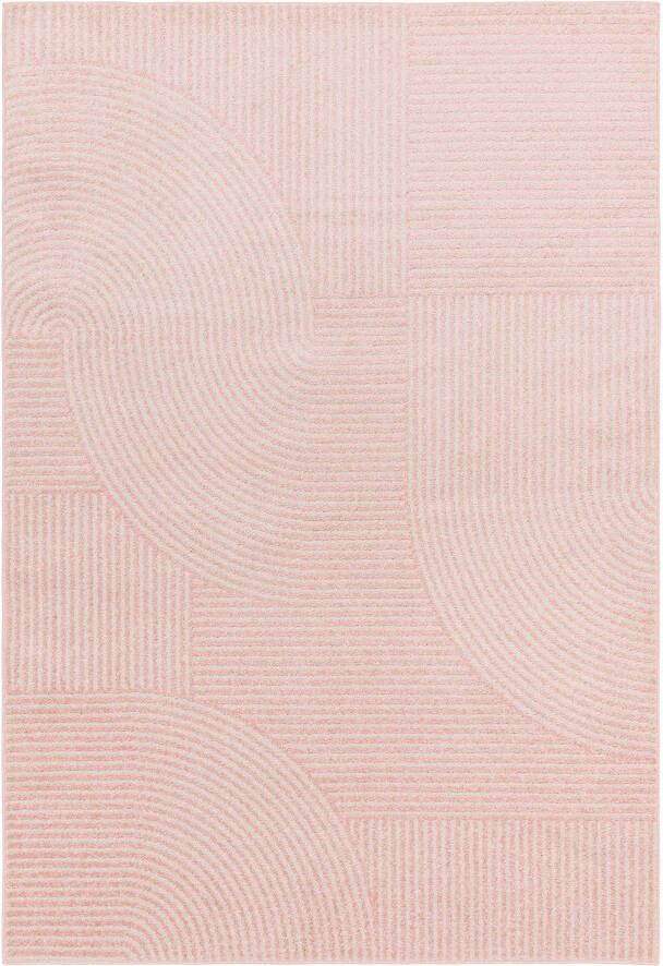 Easy Living Vloerkleed Muse Pink Geometric Rug MU17