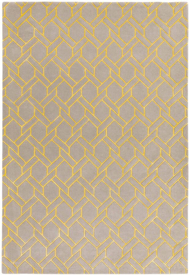 MOMO Rugs Nexus FL02 Silver Yellow