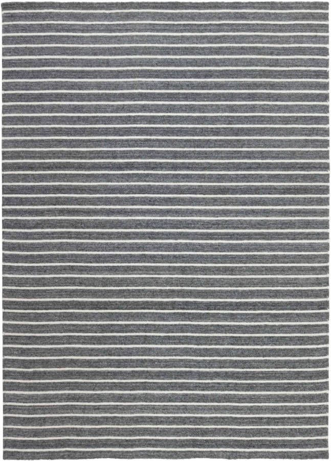 MOMO Rugs Nouveau Stripes Dark Grey 200x300 cm Vloerkleed