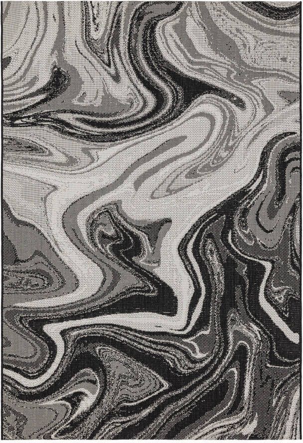MOMO Rugs Patio PAT19 Black Marble