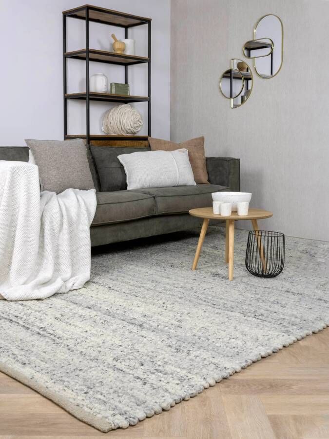 Vloerkledenwinkel Momo Rugs Sten Vloerkleed 140 x 200 cm Grijs