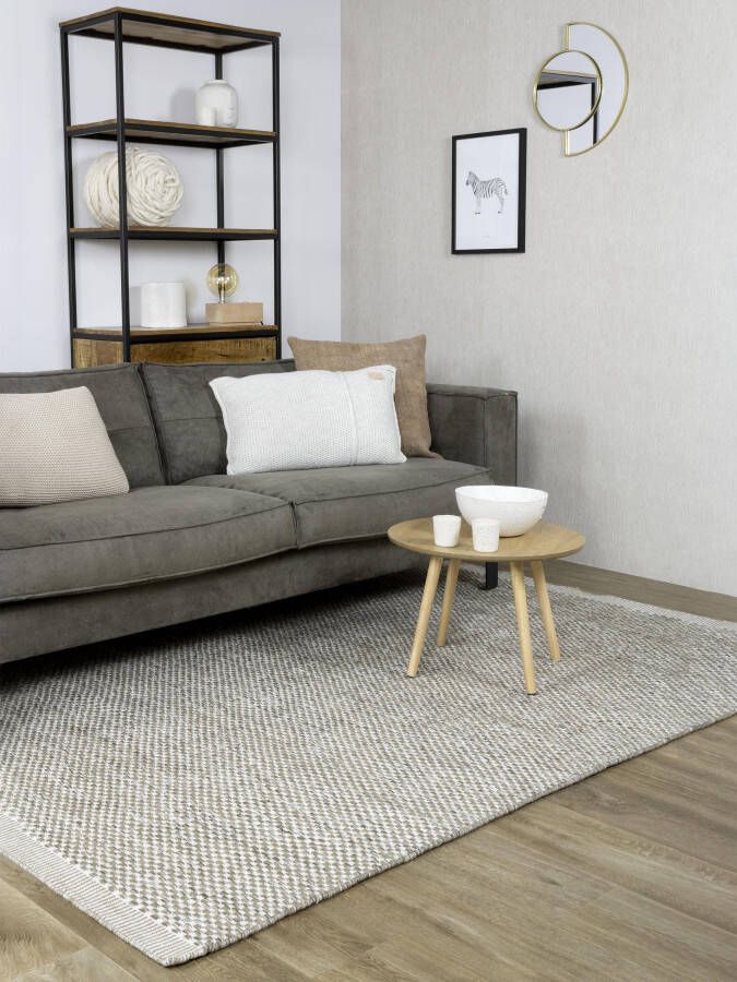 MOMO Rugs Vaasa Grey White 200x300 cm Vloerkleed