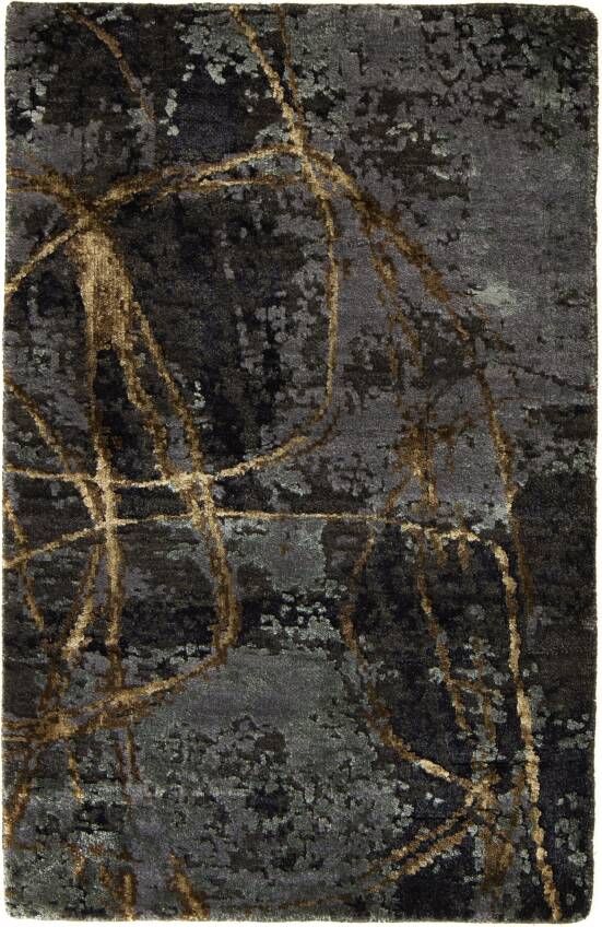 MOMO Rugs Vloerkleed Boulder Antraciet Tabacco
