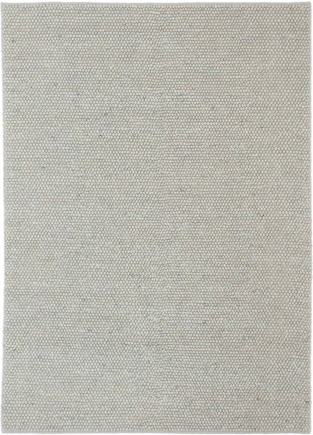 MOMO Rugs Vloerkleed Bubbles Light grey 200 cm rond