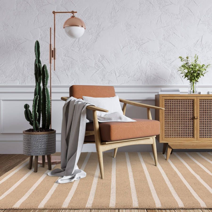 Easy Living Vloerkleed Global Cream Stripe