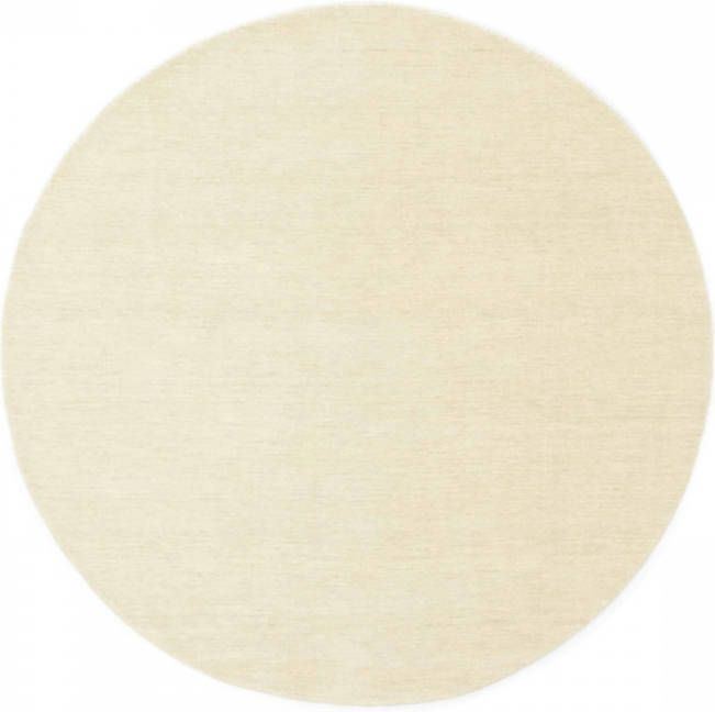 MOMO Rugs Vloerkleed Panorama Uni Rond White 200 cm rond