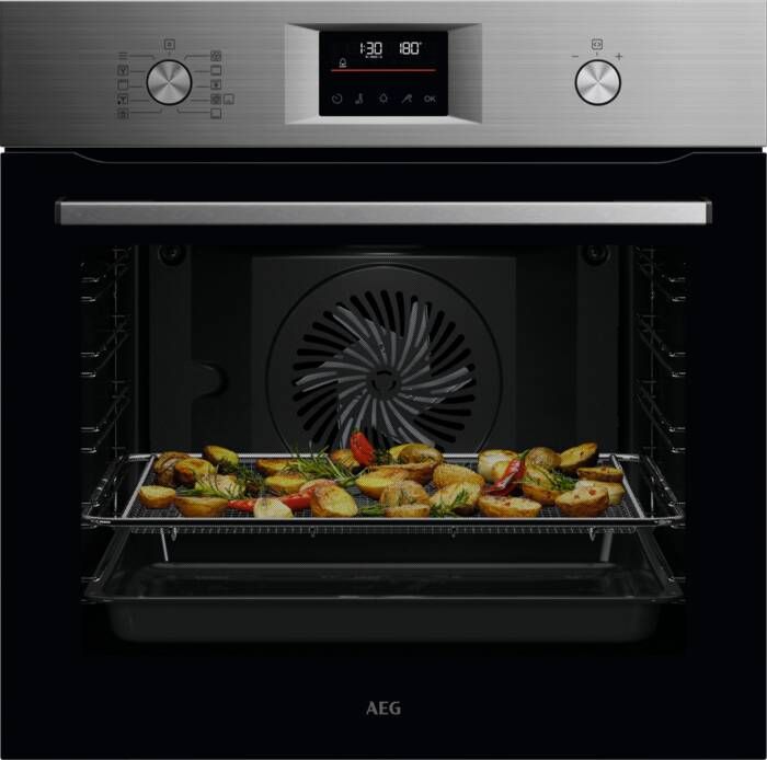 AEG 6000 SenseCook Heteluchtoven met pyrolysereiniging OS6PB52AM