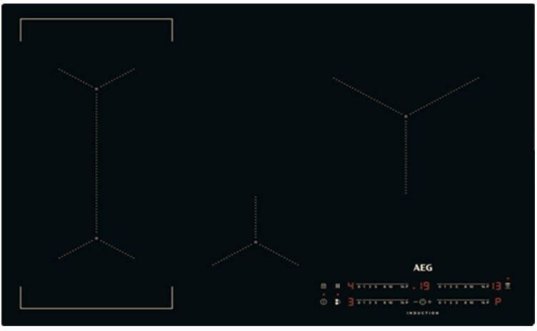AEG 6000 serie Bridge inductie Kookplaat 80 cm ILB84443CB