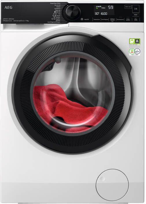 AEG 8000 serie PowerCare UniversalDose Wasmachine voorlader 9 kg LR8696UD4M