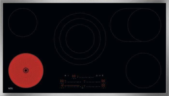 AEG 3000 Radiant Hob keramische kookplaat 90 cm NRP95A07XB