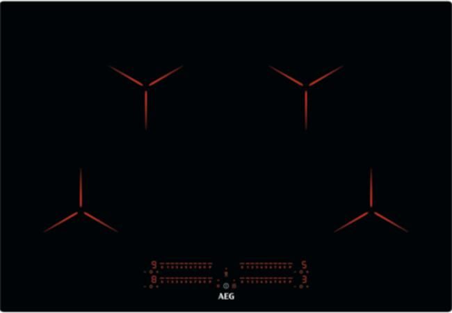 AEG 3000 serie Pure Black inductie Kookplaat 80 cm IPE84531IB
