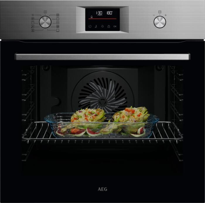 AEG 5000 SurroundCook met SteamBake Heteluchtoven met stoomondersteuning met pyrolysereiniging OA5PB40WAM